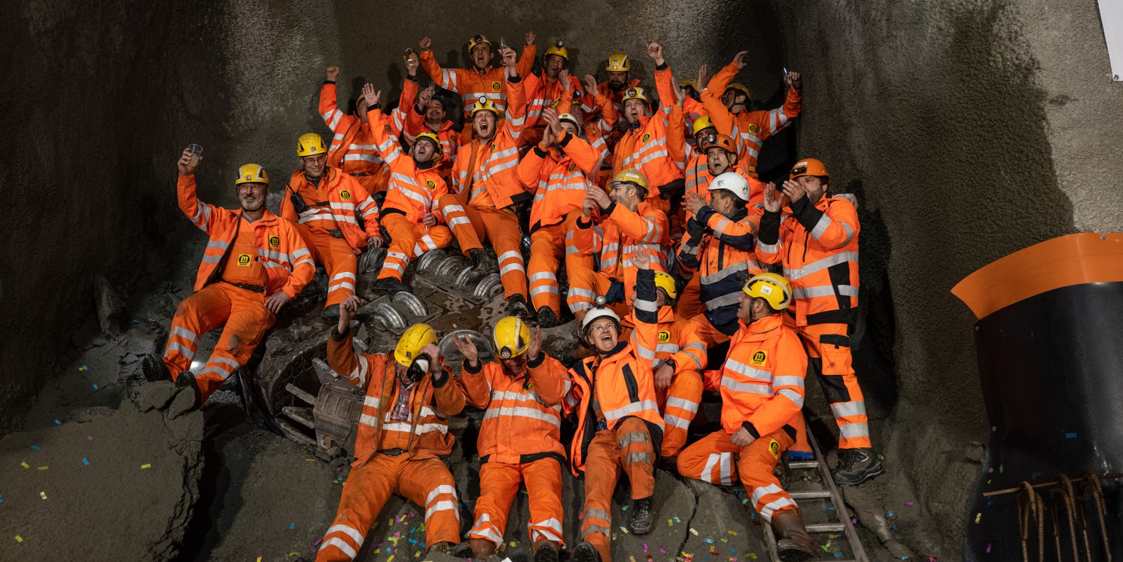 Breakthrough at the Ritom inclined shaft