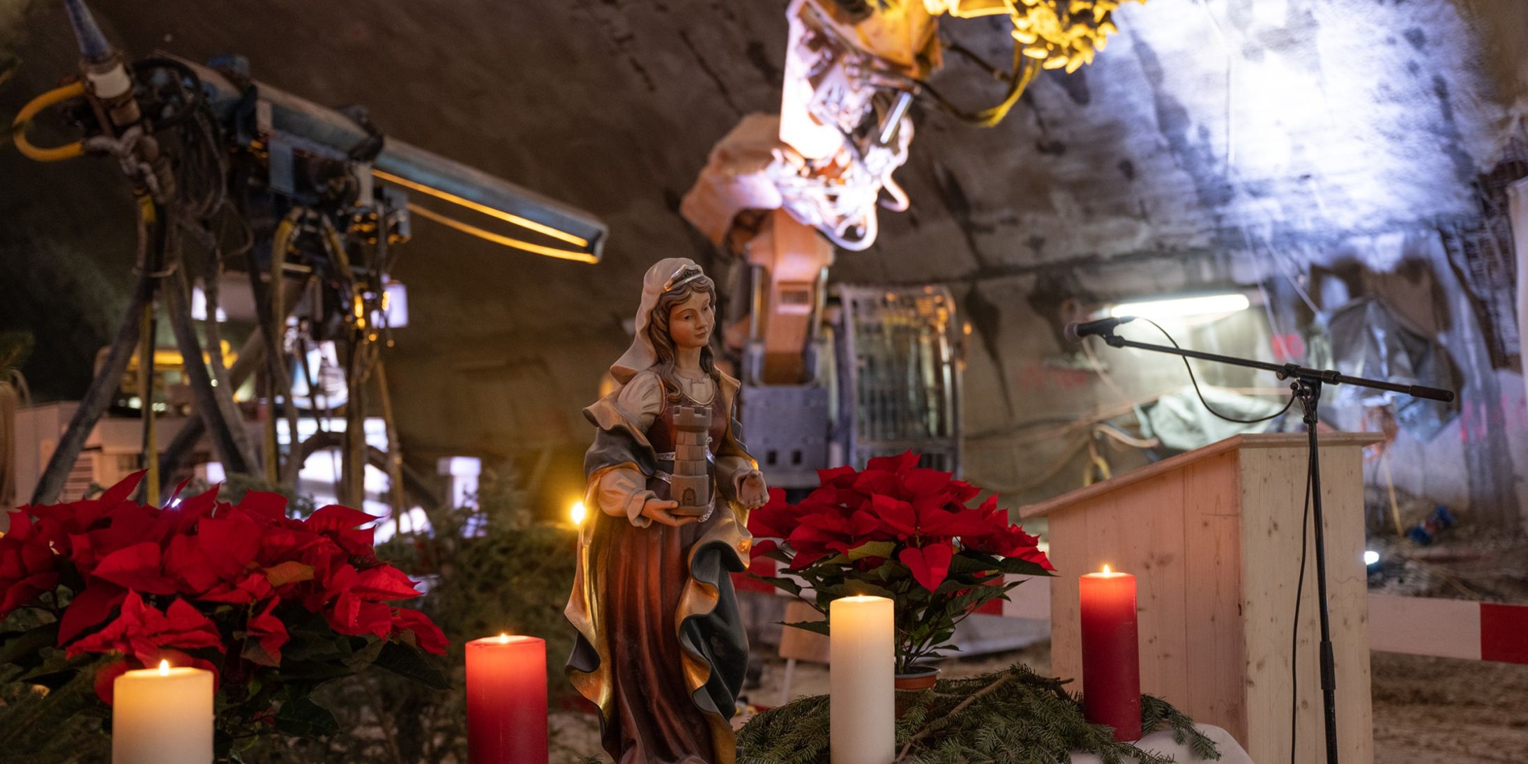 Barbara celebration – tradition in the tunnel