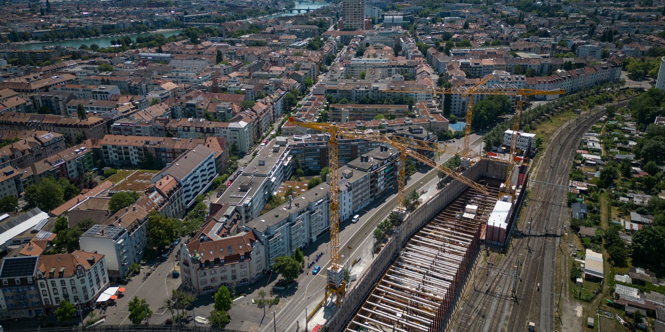 An inner lining is flooded in Basel